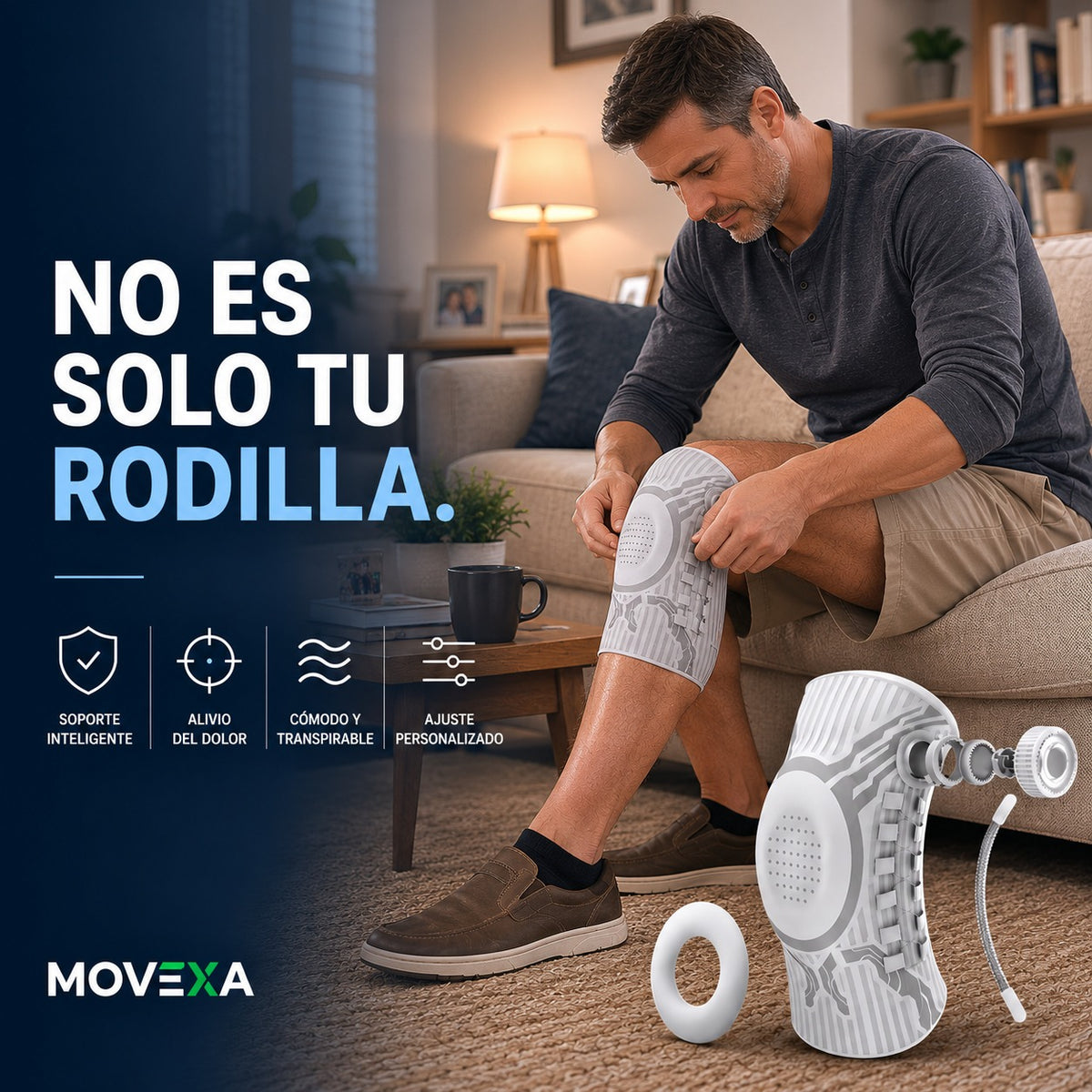 MOVEXA - Rodillera Plus Edición Gel